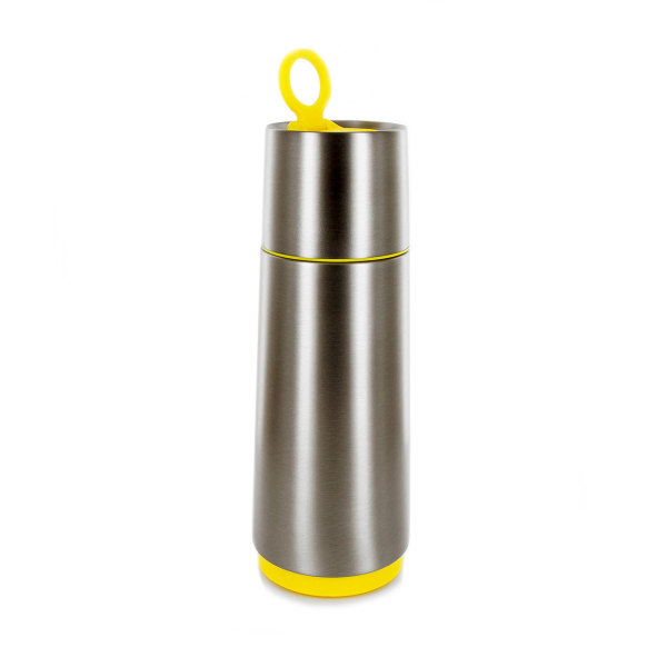 CloudCup - silver with yellow trim CloudCup - silver with yellow trim