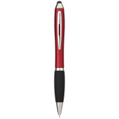 Nash stylus balpen met gekleurde houder en zwarte grip Nash stylus balpen met gekleurde houder en zwarte grip