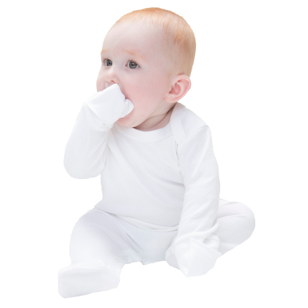 Baby Organic Envelope Sleepsuit with Scratch Mitts Baby Organic Envelope Sleepsuit with Scratch Mitts