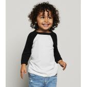 Canvas Toddler 3/4 Sleeve Baseball T-Shirt Canvas Toddler 3/4 Sleeve Baseball T-Shirt
