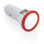 Dubbele USB autolader, grijs Dubbele USB autolader, grijs