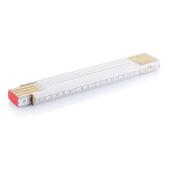 Wooden folding rule, white Wooden folding rule, white