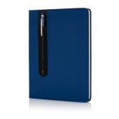 Standaard hardcover PU A5 notitieboek met stylus pen, zwart Standaard hardcover PU A5 notitieboek met stylus pen, zwart