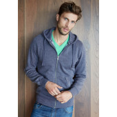 Sweater met rits en capuchon polykatoen Sweater met rits en capuchon polykatoen