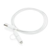 2-in-1 kabel met MFi licentie 2-in-1 kabel met MFi licentie