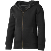 Arora kindersweater met capuchon en volledige rits. Arora kindersweater met capuchon en volledige rits.