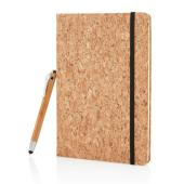 A5 kurken notitieboek incl. touchscreen pen A5 kurken notitieboek incl. touchscreen pen