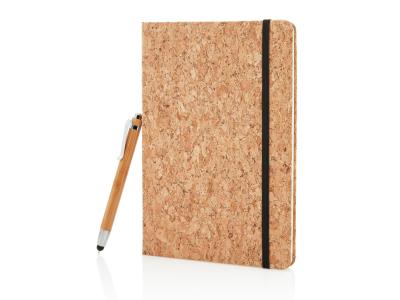 A5 kurken notitieboek incl. touchscreen pen A5 kurken notitieboek incl. touchscreen pen