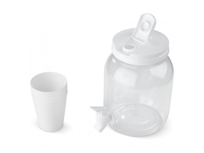 Drankdispenser 2,5L met 4 bekers Drankdispenser 2,5L met 4 bekers