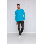 L&S T-shirt Crewneck cot/elast LS for him L&S T-shirt Crewneck cot/elast LS for him