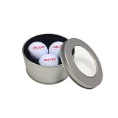 Girona Ball Tin met 3 Titleist DT TruSoft Golfballen