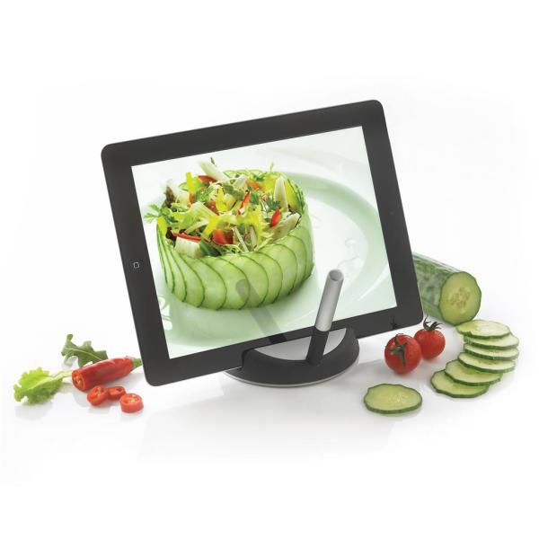 Chef tablet standaard met touchpen, zwart Chef tablet standaard met touchpen, zwart