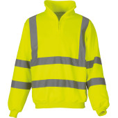Signalisatie sweatshirt met 1/4 rits Signalisatie sweatshirt met 1/4 rits