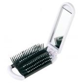 Foldable hair brush mirror Foldable hair brush mirror