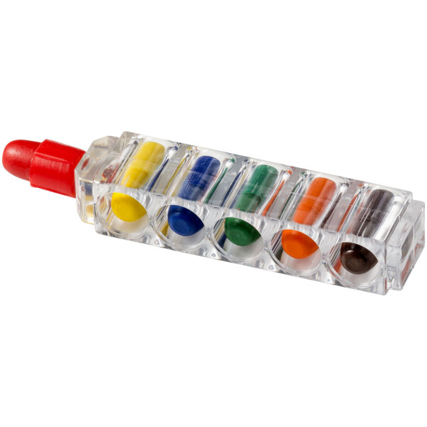 Waxy set van 6 waskrijtjes Waxy set van 6 waskrijtjes