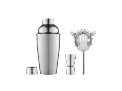 FIZZ - Chroomkleurige cocktailset FIZZ - Chroomkleurige cocktailset