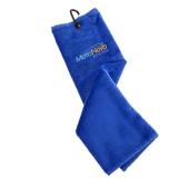 Trifold Velour Golf Towel Blue Trifold Velour Golf Towel Blue