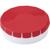 Round container with 12g sugar free mints Round container with 12g sugar free mints