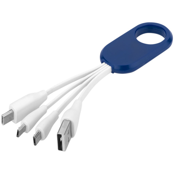 Troup 4-in-1 oplaadkabel met clip van type C Troup 4-in-1 oplaadkabel met clip van type C