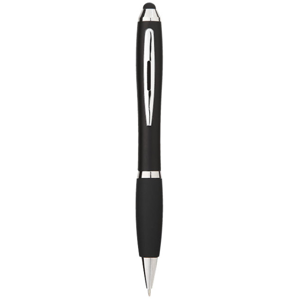 Nash stylus balpen met gekleurde houder en zwarte grip Nash stylus balpen met gekleurde houder en zwarte grip