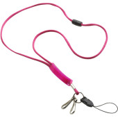 Polyester (300D) keycord met PVC badge Polyester (300D) keycord met PVC badge