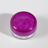 Kunststof rond potje gekleurd deksel met ca. 12 gr. mints. TAMPONDRUK Kunststof rond potje gekleurd deksel met ca. 12 gr. mints. TAMPONDRUK