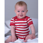 Baby Striped Short Sleeve Bodysuit Baby Striped Short Sleeve Bodysuit