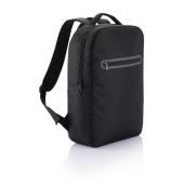 London PVC vrije laptop rugtas, zwart London PVC vrije laptop rugtas, zwart