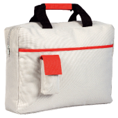 Documententas grijs met gekleurde pocket en accenten polyester 600D Documententas grijs met gekleurde pocket en accenten polyester 600D