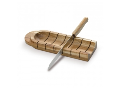 Stokbroodhouder met mes Stokbroodhouder met mes