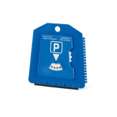 Parkeerschijf. Met ijskrabber Parkeerschijf. Met ijskrabber