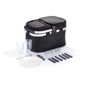 Opvouwbare picknickmand, zwart Opvouwbare picknickmand, zwart