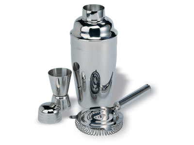 FIZZ - Chroomkleurige cocktailset FIZZ - Chroomkleurige cocktailset