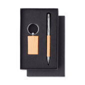 PEN & RING - Houten balpen en sleutelhanger PEN & RING - Houten balpen en sleutelhanger