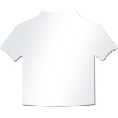 Papiertje, shirt vormig voor 5159, 12 st per vel Papiertje, shirt vormig voor 5159, 12 st per vel