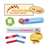 Stickers gelamineerd tot125cm² Stickers gelamineerd tot125cm²