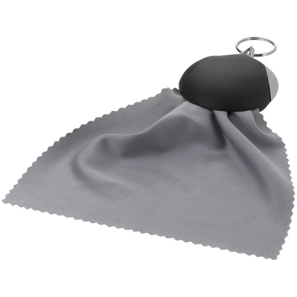 Clear-o sleutelhanger met poetsdoekje Clear-o sleutelhanger met poetsdoekje
